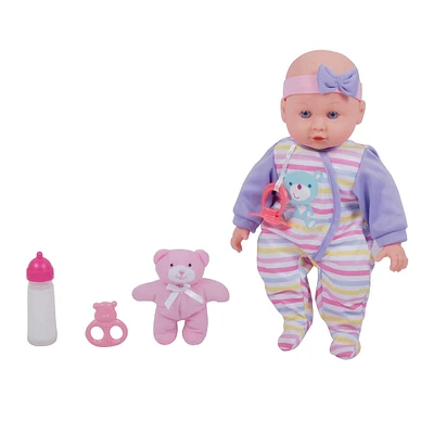 Dream Collection 14" Baby Doll Maggie With Teddy