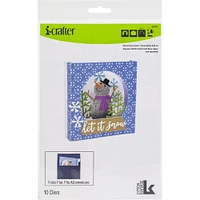 i-crafter Dies-Tunnel Card Insert, Snow Globe Add-On