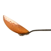 Hammer-Textured Copper Ladles with Smooth Handles Set