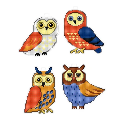 Crafting Spark Owls Plastic Canvas Counted Cross Stitch Kit