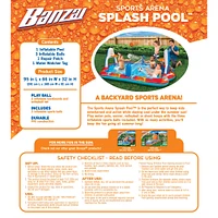 Banzai® 4-in-1 Sports Arena Splash Pool™