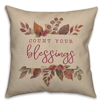 Count Your Blessings Throw Pillow