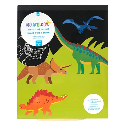 12 Pack: Dinosaur Scratch Art Journal by Creatology™