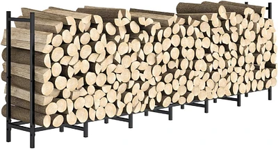 NEX™ 8ft. Metal Outdoor Firewood Rack