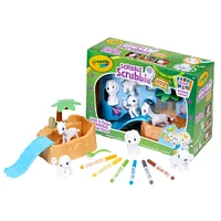 4 Pack: Crayola® Scribble Scrubbie™ Safari Tub Set