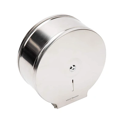 Mind Reader Commercial Wall Mounted Stainless Steel Toilet Roll Dispenser