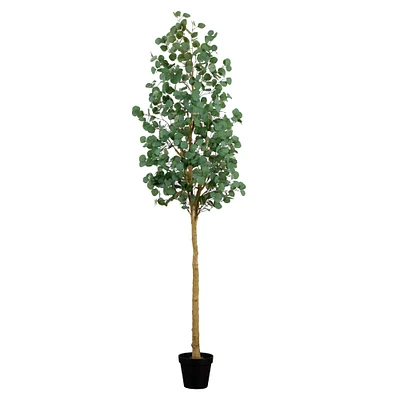 8ft. Potted Green Artificial Eucalyptus Tree