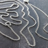 Rhodium Curb Chain Necklaces By Bead Landing™