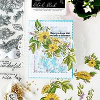 Pinkfresh Studio Sunflowers Foiled Washi Tape