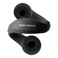 HamiltonBuhl® Flex-Phones™ Black Indestructible Foam Headphones