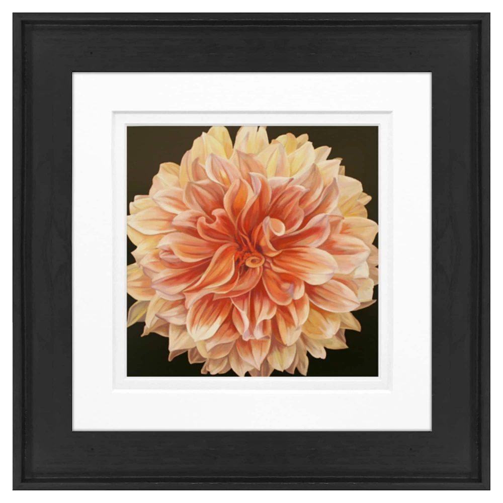 Timeless Frames® Orange Dahlia Black Framed Wall Art