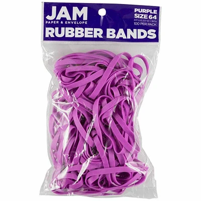 JAM Paper Size 64 Rubber Bands, 100ct.