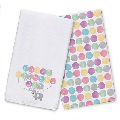 Happy Mother's Day Balloons Tea Towel Set