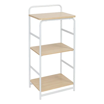 6 Pack: Honey Can Do 33" Small 3-Tier Wood & Metal Shelf