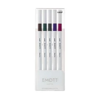 EMOTT Vintage 5 Color Fineliner Pen Set