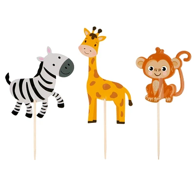 Jungle Animals Cupcake Toppers, 12ct. by Celebrate It®