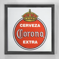 13" Vintage Corona Extra Screen Printed Mirror