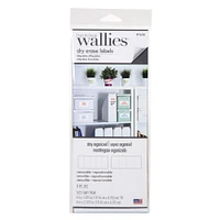 Wallies® Dry Erase Rectangle Labels, 2 Sets of 9