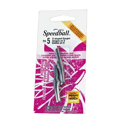 Speedball® No. 5 Large U Gouge Linoleum Cutter, 2ct.