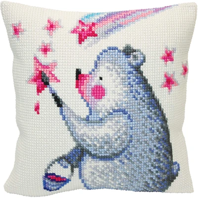 RTO Collection D'Art Painting The Stars Stamped Needlepoint Cushion