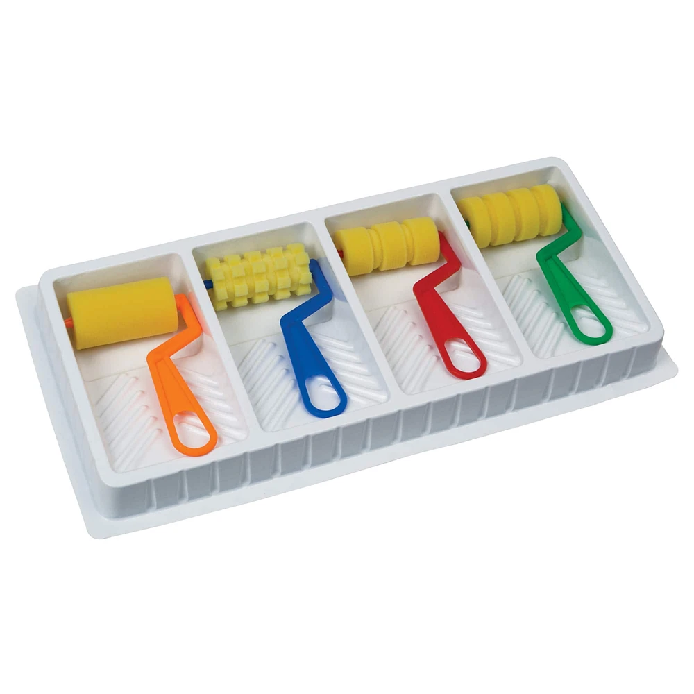 6 Pack: WonderFoam® Foam Rollers and Paint Tray