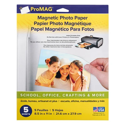6 Packs: 5 ct. (30 total) ProMAG® 8.5" x 11" Magnetic Photo Paper