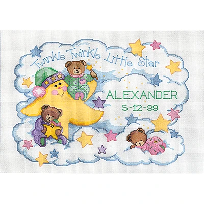Dimensions® Counted Cross Stitch Kit, Twinkle Twinkle Birth Record