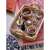 Brown Decorative Handwoven Seagrass Tray