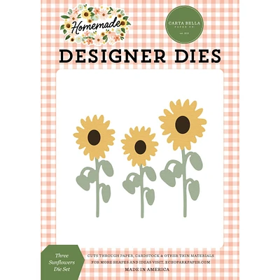 Carte Bella Homemade Three Sunflowers Die Set