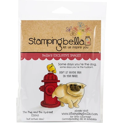 Stamping Bella The Pug & The Hydrant Cling Stamps