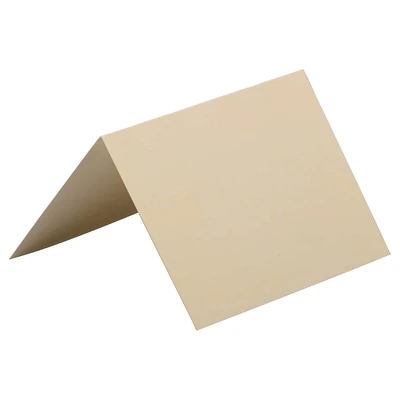 JAM Paper 3.5" x 4.875" Strathmore Ivory Wove Blank Foldover Cards
