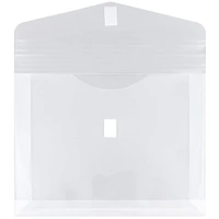 JAM Paper 9.75" x 13" Plastic Hook & Loop Closure Envelopes