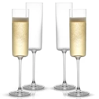 JoyJolt® Claire Cyrstal Cylinder Champagne Glasses, 4ct.