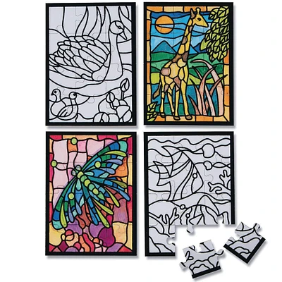 S&S® Worldwide 5" Velvet Art Puzzle, 24ct.