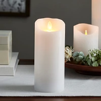 8 Pack: iFlicker 3" x 7" Ivory LED Pillar Candle by Ashland®