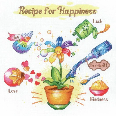 RIOLIS Recipe For Happiness Counted Cross Stitch Kit