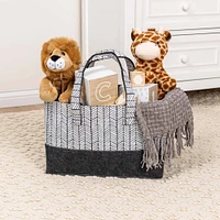 Sammy & Lou® Herringbone Felt Essential Storage Tote