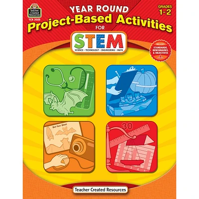 Teacher Created Resources Year Round Project-Based Activities for STEM Book, Grades 1-2