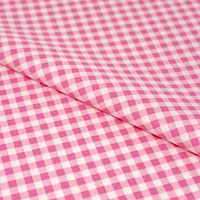 SINGER Pink Gingham Check Cotton Fabric