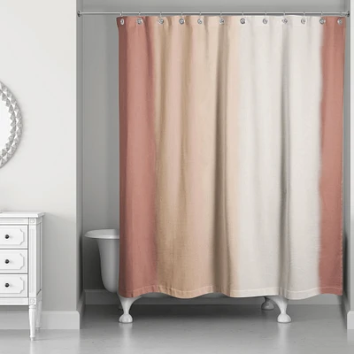 Watercolor Stripes 71" x 74" Shower Curtain