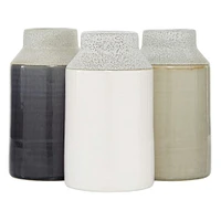 White Porcelain Coastal Style Vase Set