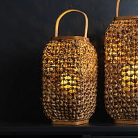 21.5" Wicker Lantern