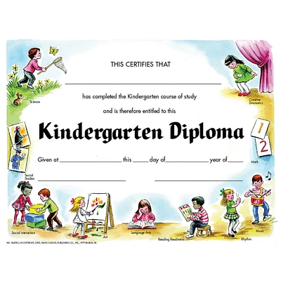 Hayes Kindergarten Diploma, 6 Packs of 30 