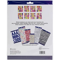 Sticko® Multi Glitter Extra Large Futura Alphabet Stickers