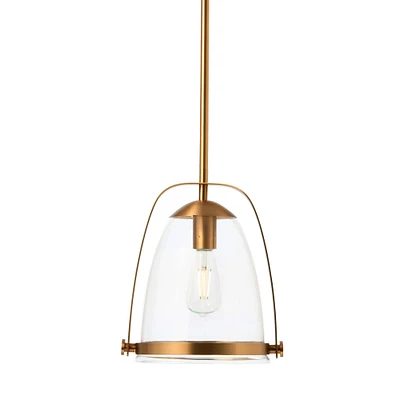 5.7ft. Metal & Glass Ceiling Light