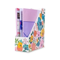 Steel Mill & Co.® Garden Blooms Cream Magazine Holder Set