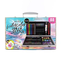 Art 101 Watercolor, Draw & Sketch Wood Art Set