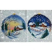 MP Studia Winter Landscape Plastic Canvas Counted Cross Stitch Kit