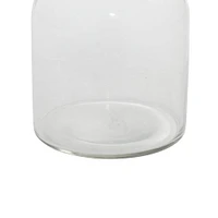 Clear Glass Decorative Jar Set