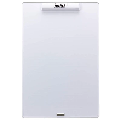 Justick™ by Smead® 16" x 24" Frameless Mini Dry-Erase Board with Clear Overlay, White